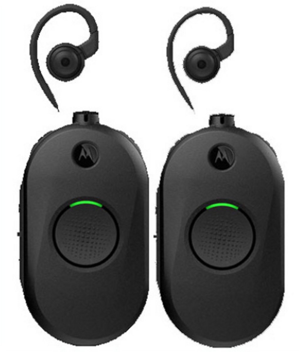 Set van 2 Motorola CLP446E Mini Portofoon met oortje zonder lader
