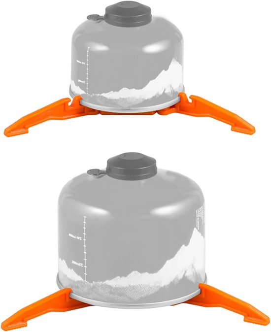 SnelShoppen - Opvouwbare Gas Tank Houder - PC Stabilisator voor Gas Cooker - Lichtgewicht Camping Statief - Oranje - Compact en Duurzaam van Snelshoppen — afbeelding 4