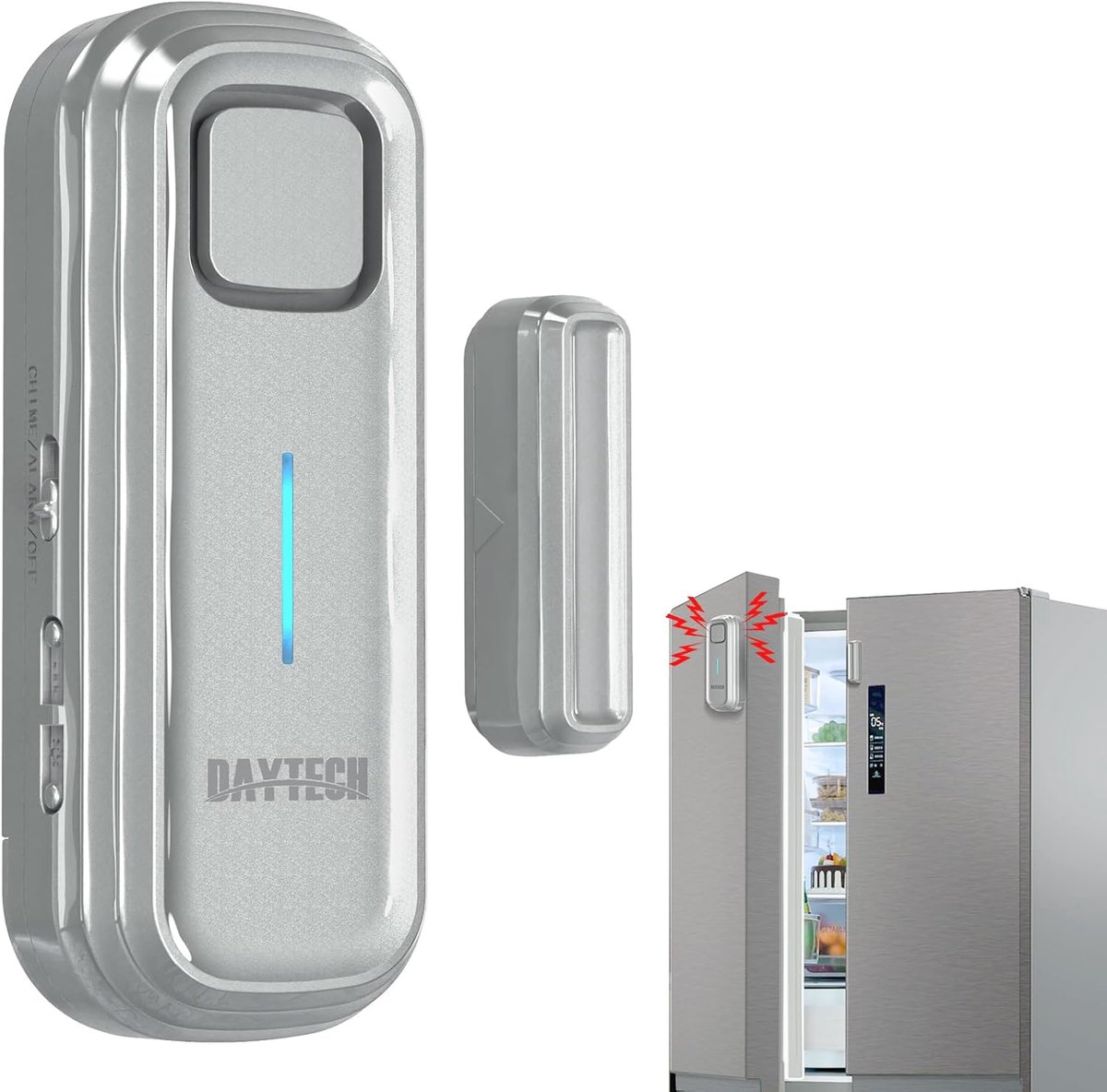 SnelShoppen - Deur- en Raamalarm Sensor voor Thuis - 120dB Geluidsalarm - Burglar Alarm voor Deuren en Ramen - Ideaal voor Vakantie, Kinderen en Tuin