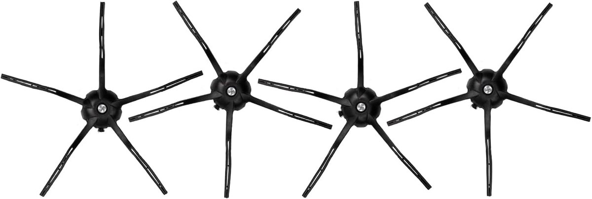 SnelShoppen - 4 Stuks Vervangende Zijborstels voor Robotstofzuiger, Compatibel met Diverse Modellen, Ideaal voor Huishoudelijk Gebruik, Efficiënte Rei