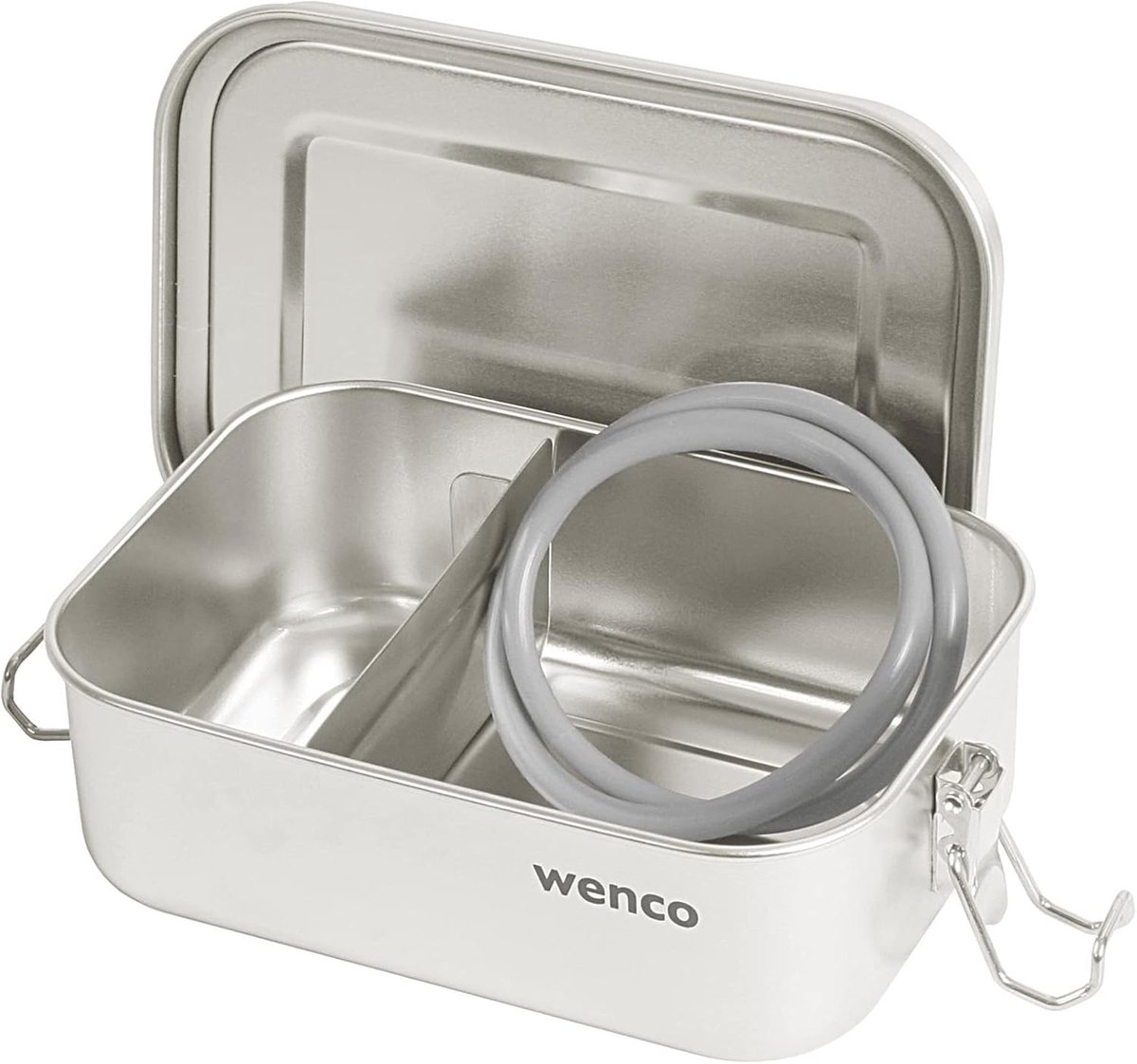 Thijox - Premium Roestvrijstalen Lunchbox 800 ml met 2 Vakken - Waterdicht, Vaatwasmachinebestendig, Inclusief Reserve Siliconenring - Ideaal voor Wer