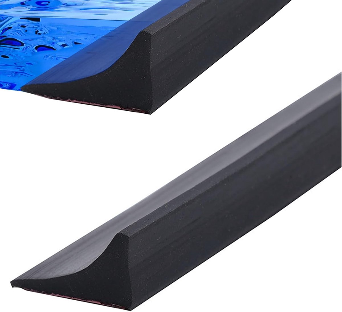 SnelShoppen - Silicone Water Stopper 200 cm - Douche Waterblokker - Black - Waterproof en Vouwbaar - Voor Droog en Nat Scheiding - Half-Arch Sealing