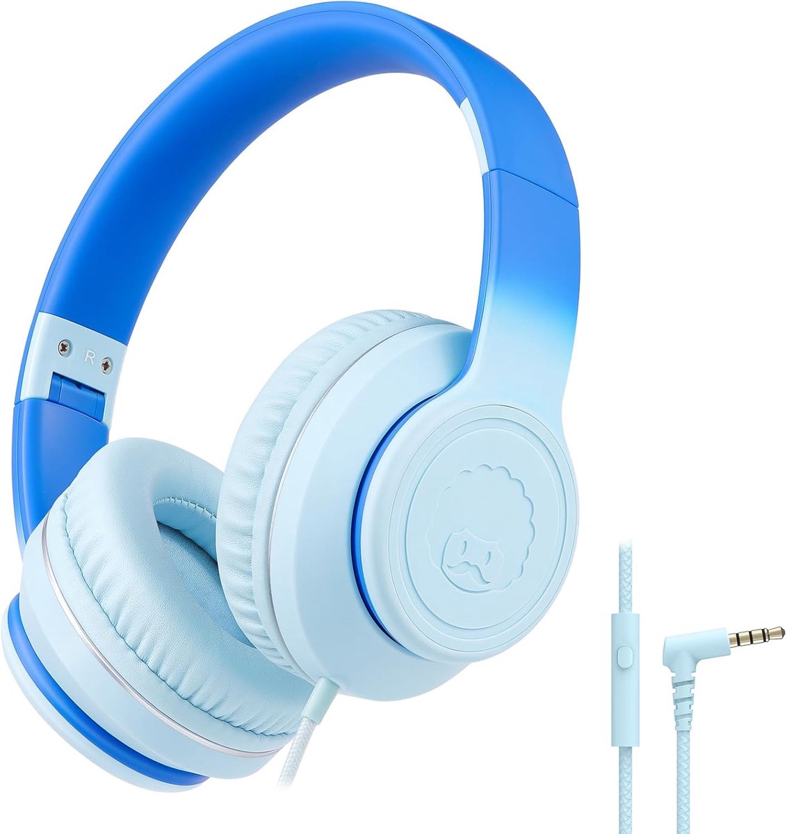 SnelShoppen - Kids Hoofdtelefoon met Microfoon, Draadgebonden Over-Ear Koptelefoon, Vouwbaar en Verstelbaar, 3.5mm Jack, Geschikt voor School en Reize