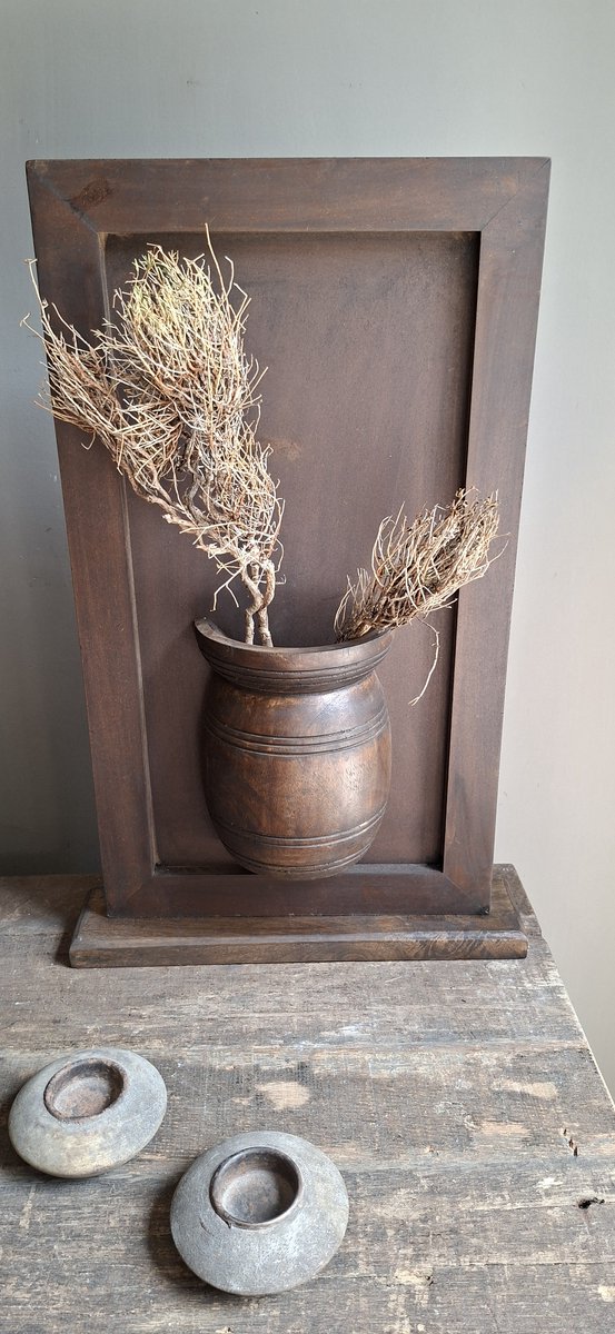 Paneel met halve pot op standaard