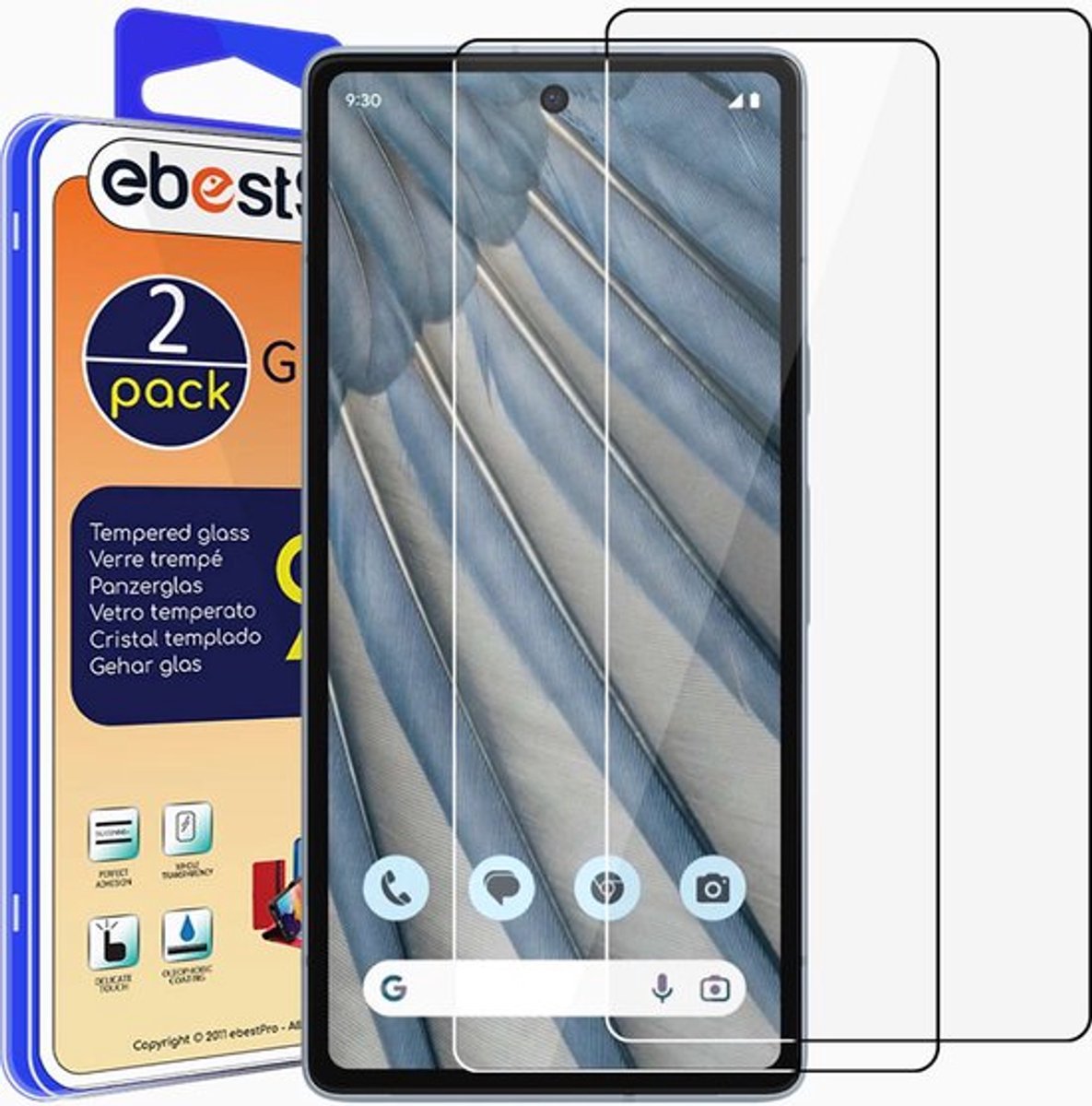 ebestStar - {2 Stuks} Gehard glas geschikt voor Google Pixel 7A, Screen Protector Cover, Schermbeschermer Tempered Glass