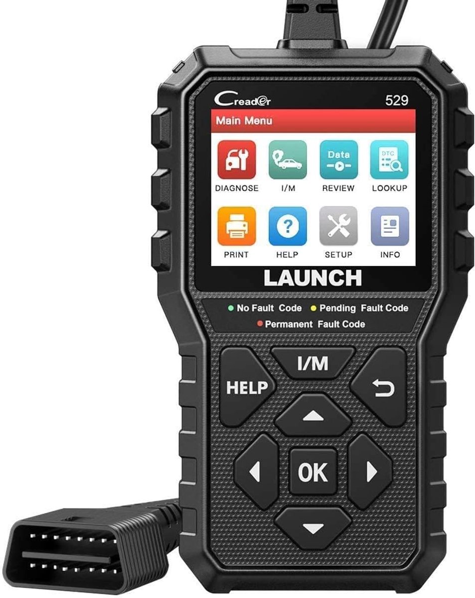 SnelShoppen - OBD2 Scanner CR529 Auto Diagnose Tool met Volledige OBD2 Functionaliteit, Check Engine Light Uitschakelen, Eén-Klik I/M Gereedheidsfunct