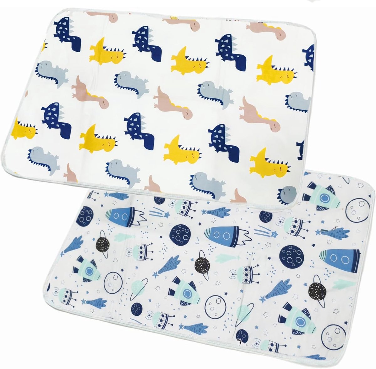 SnelShoppen - Baby Verzorgmat, Wasbaar, Waterdicht, Ademend, Herbruikbaar, 50 x 70 cm, 2 Stuks, Ideaal voor Kinderen en Baby's