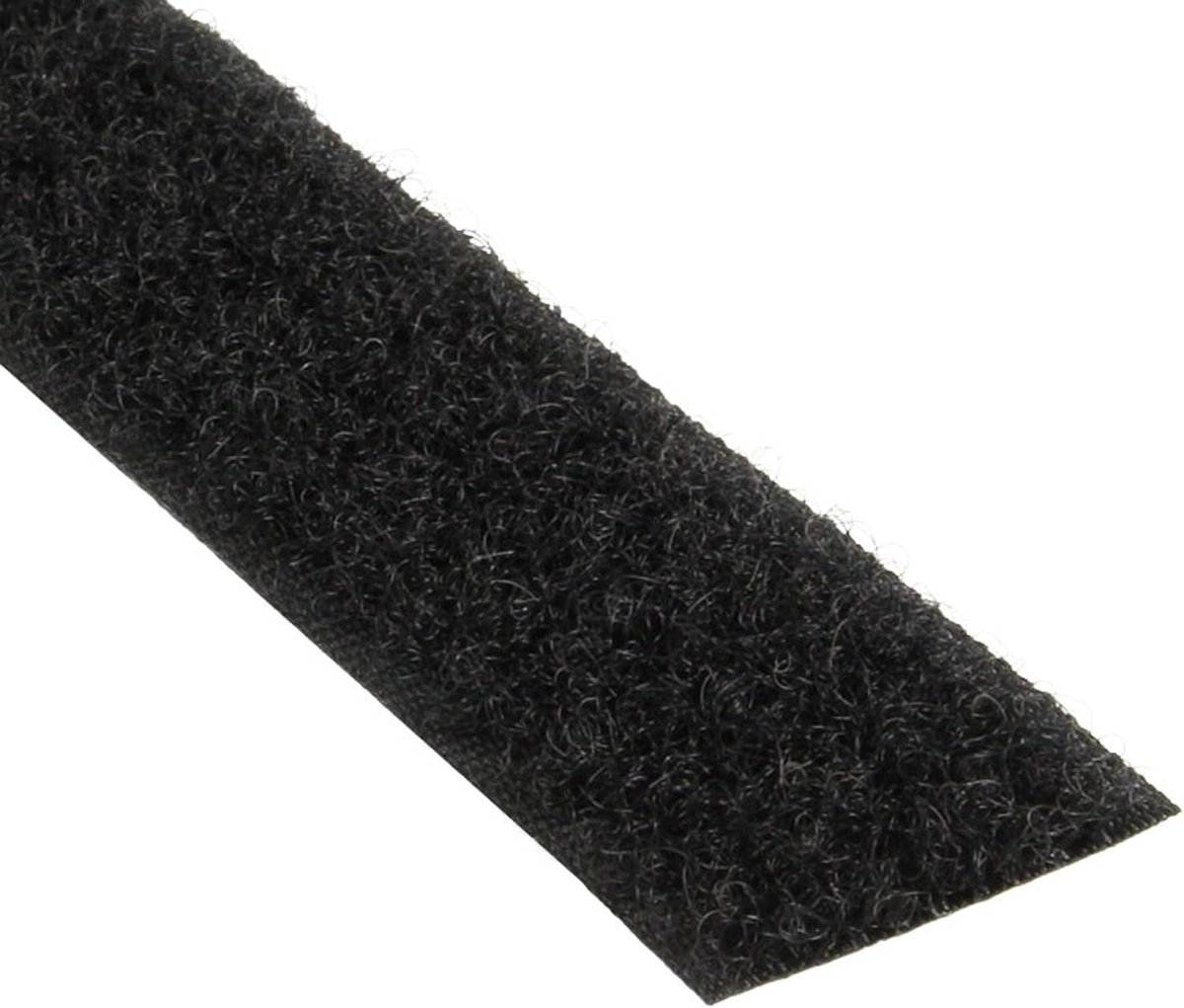 SnelShoppen - Soft voor naaien, klittenband - lus tape zwart 30 mm x 3 m - Herbruikbaar, Duurzaam, Nylon, Flexibel, Perfect voor kleding en textielpro