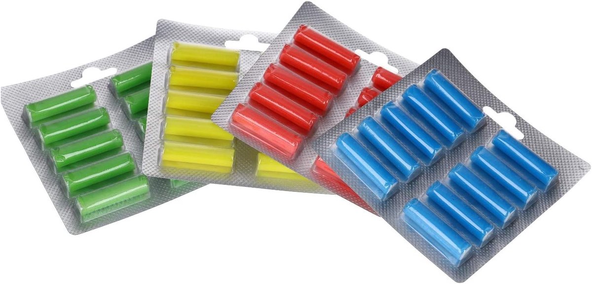 SnelShoppen - 40 Geurende Sticks voor Stofzuigers, Verfrissende Lenteweide, Citroen, Zee Bries, Ideaal voor Stofzuigers met Zak