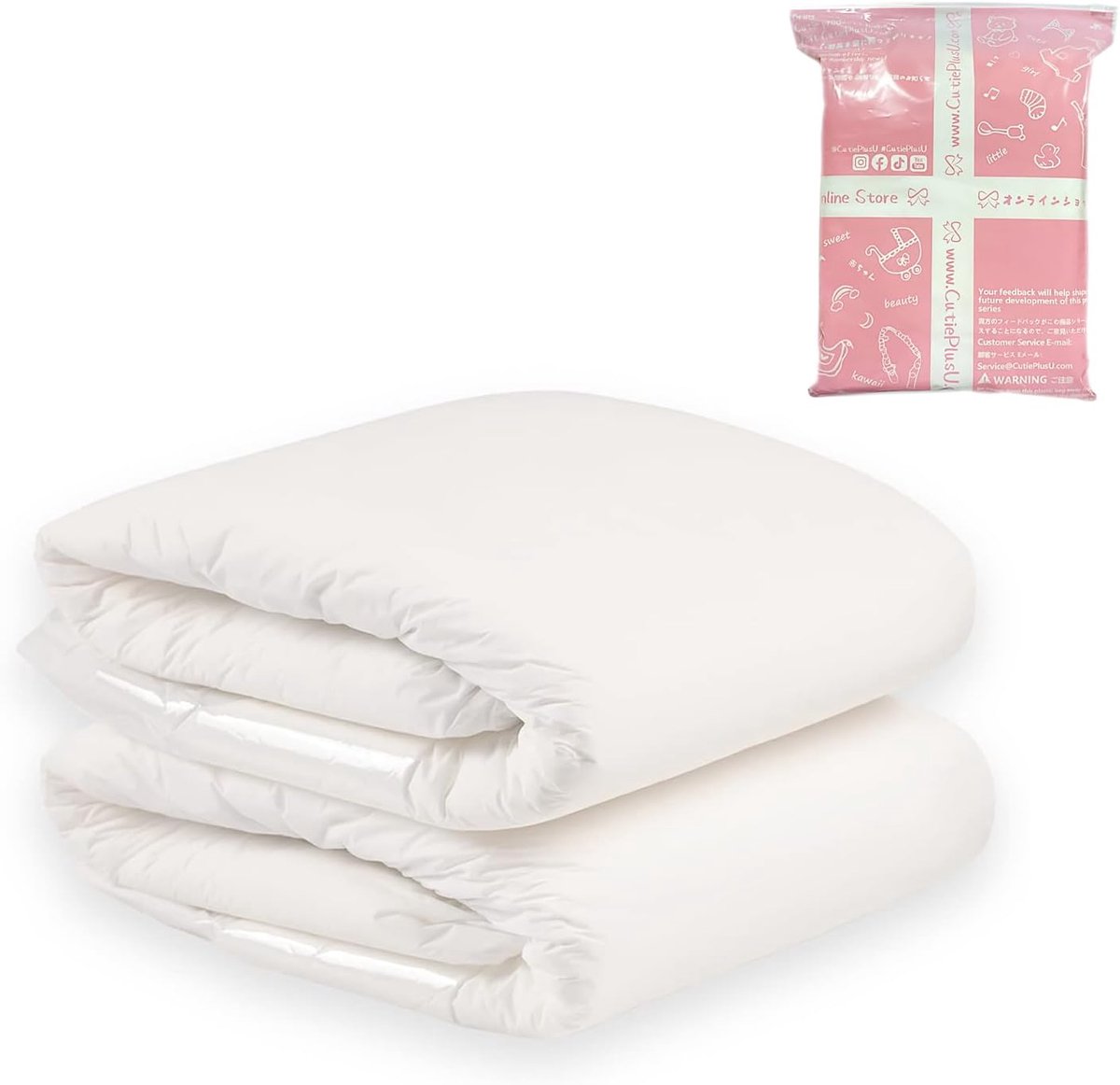 SnelShoppen - CutiePlusU Volwassen Wegwerp Incontinentie Luiers, Maximale Absorptie, Droge Oppervlakte, Maat M (71-96CM), 2 Stuks, Wit, Perfect voor N