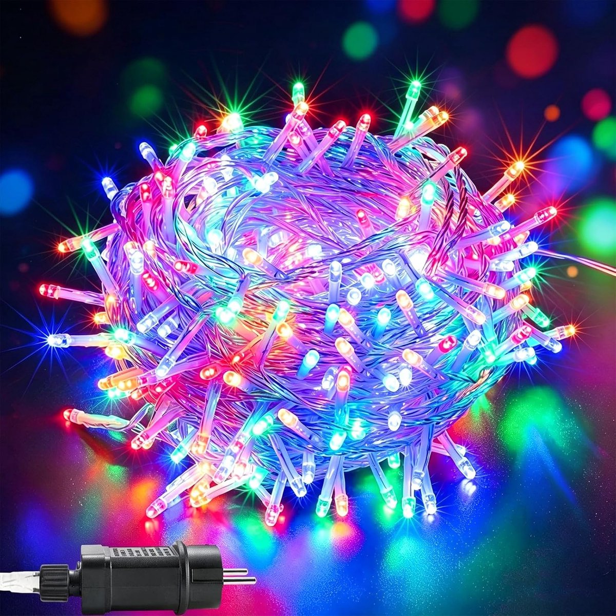 SnelShoppen - Outdoor Fairy Lights 20m RGB 200 LED Tuinverlichting met Timer en 8 Modus IP44 Waterdicht voor Feest, Kerst, Bruiloft, Halloween