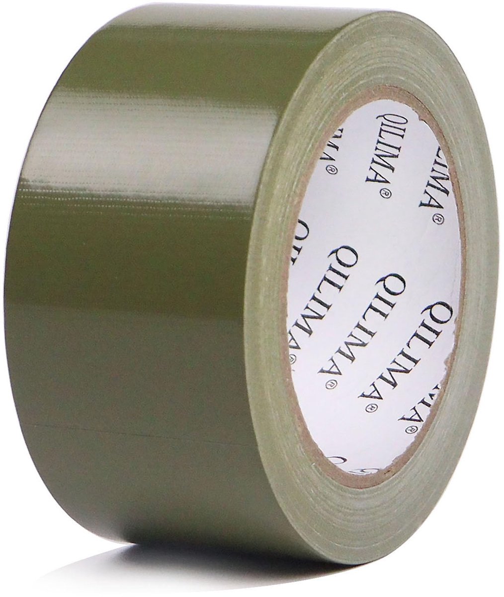 SnelShoppen - Waterproof Duct Tape 2 Inch X 28 Yards - Hoogwaardige Duct Tape voor Photographers, DIY, Reparaties, Crafting, Olive Green, Handafscheur