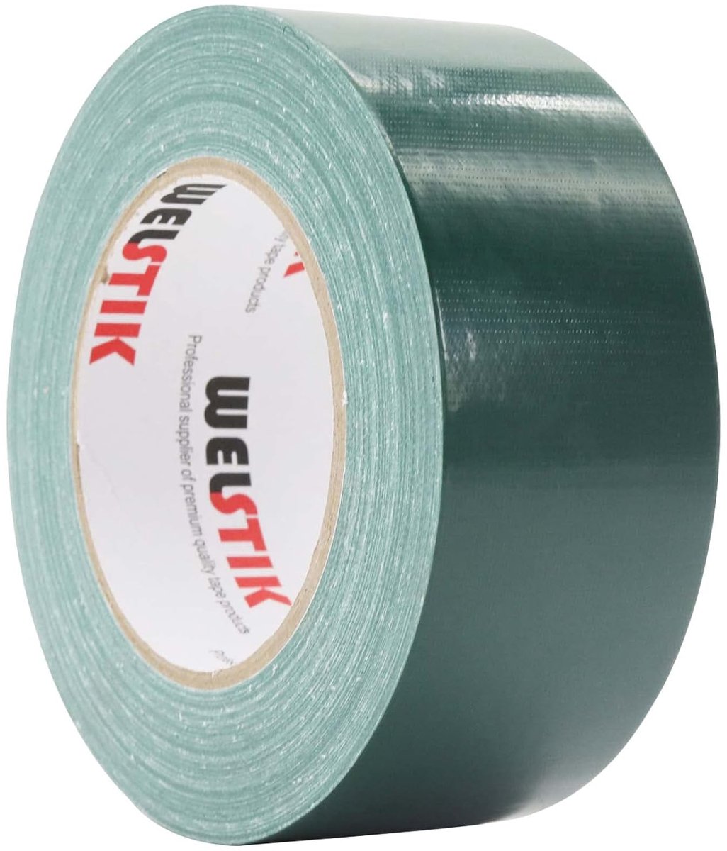 SnelShoppen - Duct Tape 50mm x 41M - Waterdichte Duct Tape voor Reparaties, DIY, Klussen - Donkergroen Kleur - Geschikt voor Binnen en Buiten - Sterk