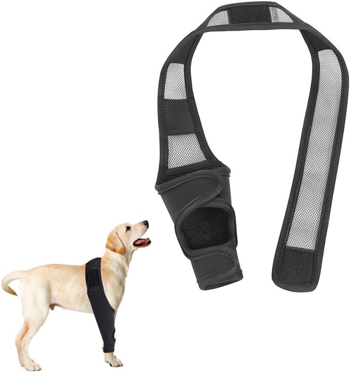 Wondbeschermende pakken voor honden, elleboogbandage, lek- en krasbestendig, gewrichtsbescherming en revalidatiebandage voor honden