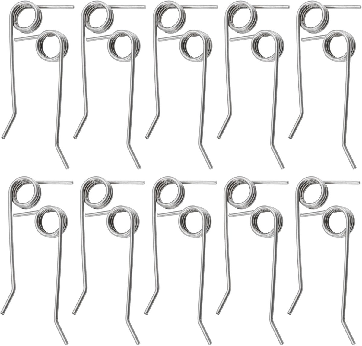 SnelShoppen - 10 Paar Sterke Rvs Veer voor Elektrische Verticuteermachine, Compatibel met Wolf-Garten VS 302 E VA 303 E, 10x Rechts 10x Links, Tuinacc