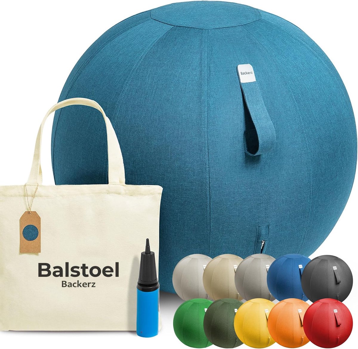 Zitbal 65 CM - Luxe Yoga Bal - Ergonomische Zitting - Beweeglijker Werken - SnelShoppen