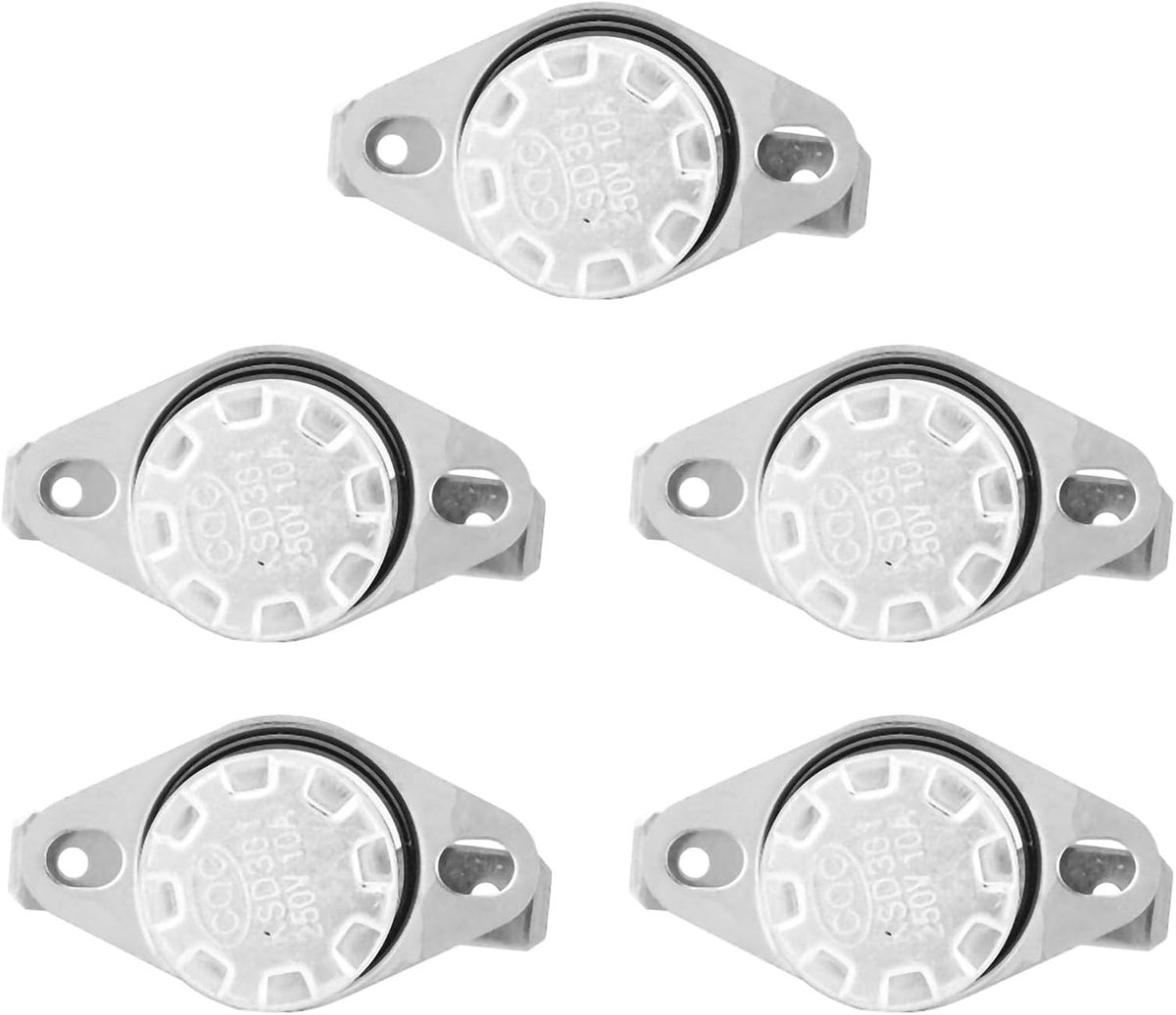 SnelShoppen - Ksd301 Thermostaat Temperatuurschakelaar 250V 10A Normaal Open Thermische Schakelaar Set van 5 Stuks - Hoge Precisie, Snelle Respons, Me