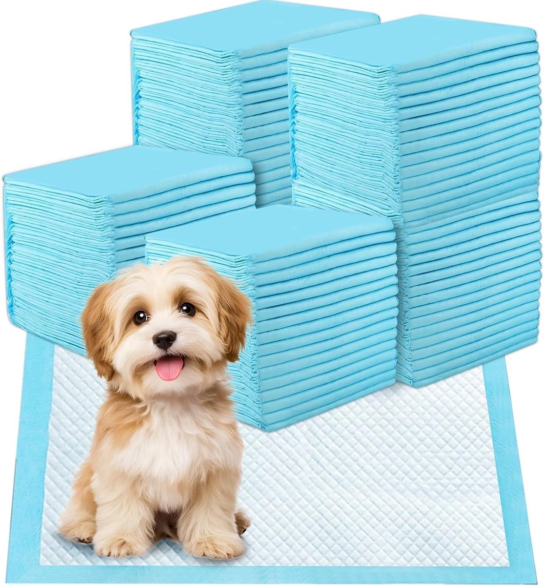 Hondentrainingspads 33 x 45 cm, 100 stuks wegwerp onderleggers voor puppy's, ultra absorberend en lekvrij, ideaal voor zindelijkheidstraining en hondenverzorging