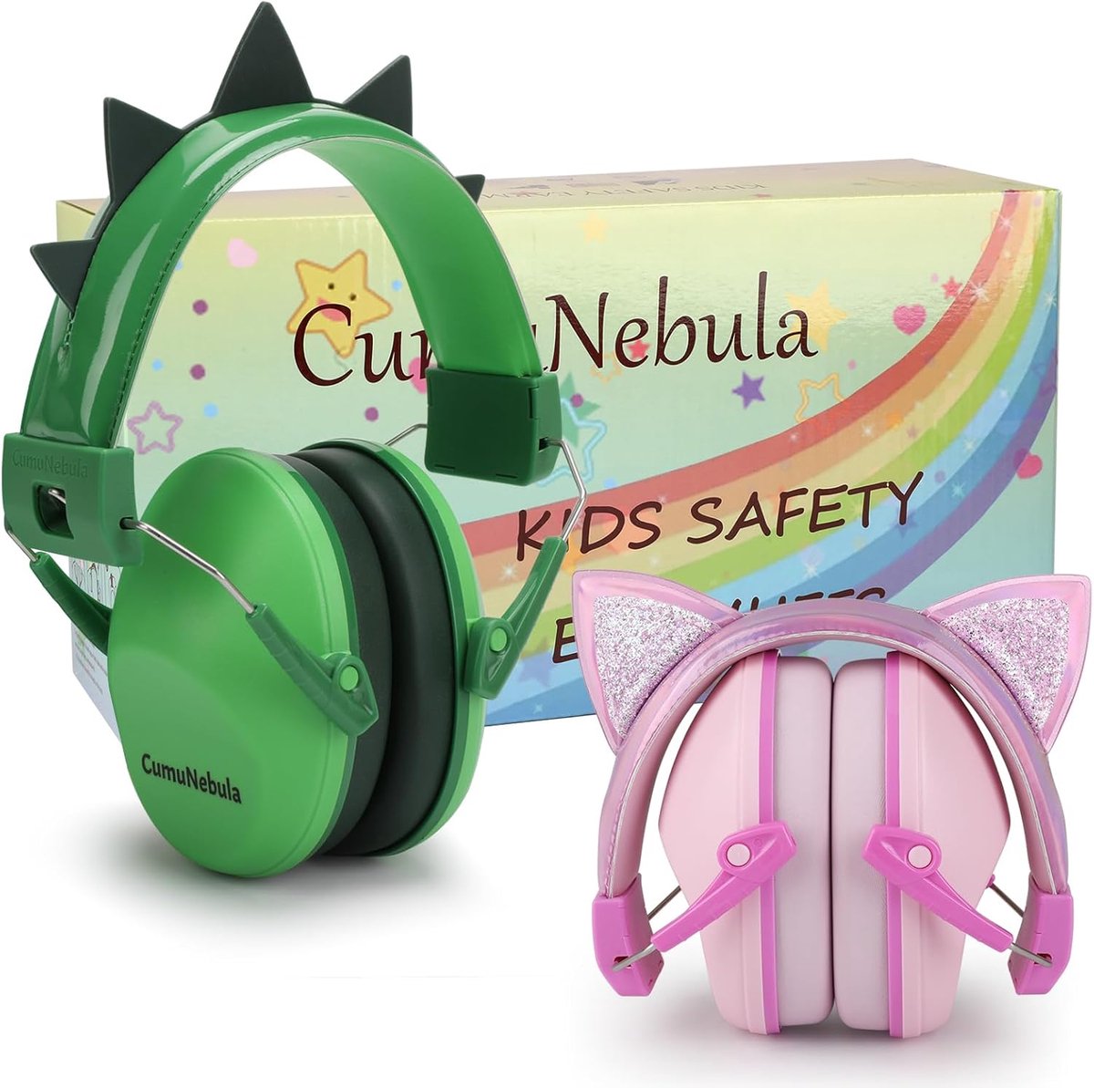 Thijox - 2 stuks Gehoorbescherming Kinderen - Effectieve Geluidsreductie SNR 28 - Comfortabele Noise-Cancelling Hoofdtelefoon voor Feest, Vuurwerk, Co