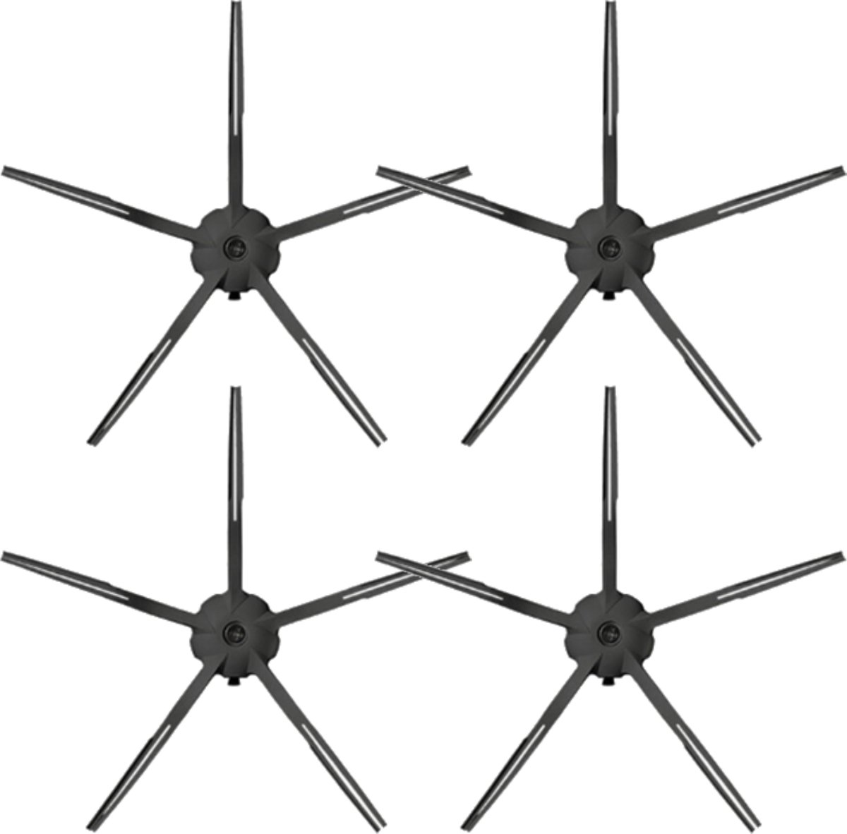 4x Zijborstel geschikt voor Roborock S7 / S7 Plus / S7 MaxV / S7 MaxV Ultra - Borstel set