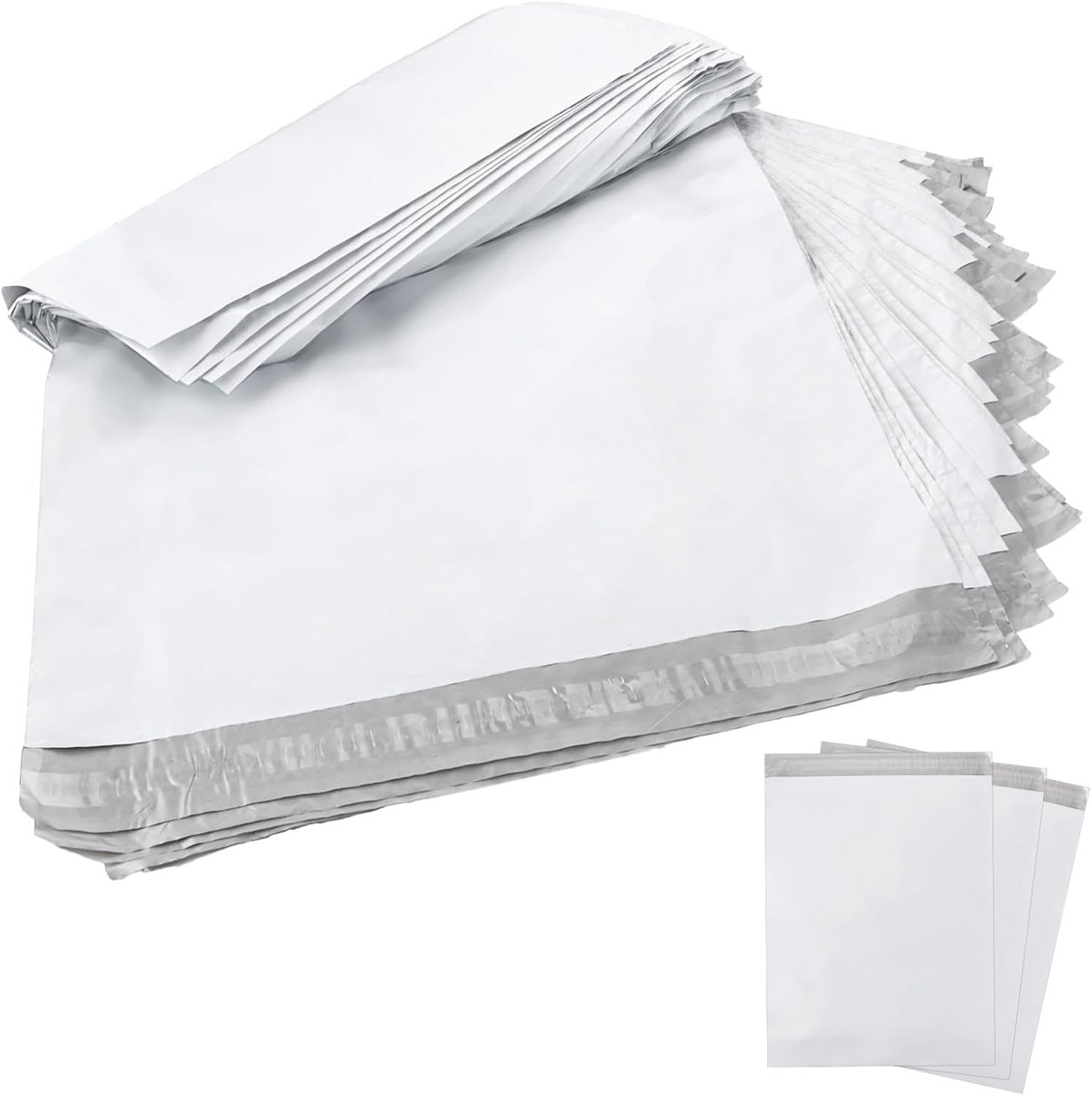 SnelShoppen - Verzendzakken, plastic, ondoorzichtig, zelfklevend, verzendzakken voor kleding, logistieke verpakking, transport, verpakking doos, 40 x