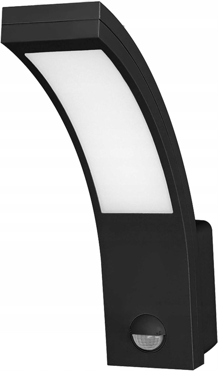 SnelShoppen - LED Tuinverlichting 10W Buitenlamp met Bewegingssensor 140° 800lm IP54 4000K Zwart - Energiezuinige Buitenverlichting voor Tuin, Oprit e