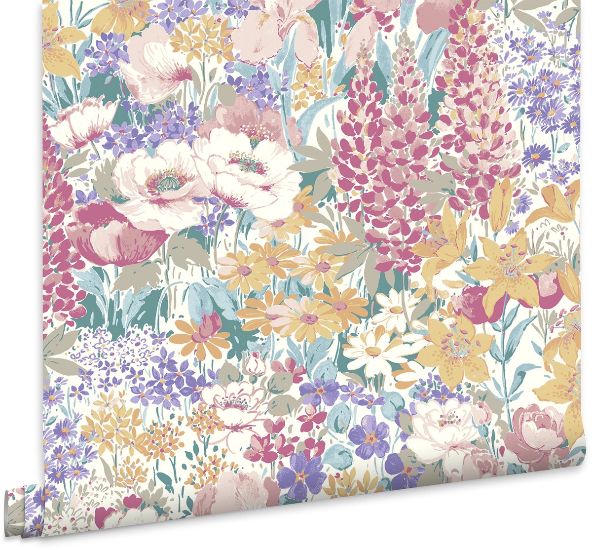 Laura Ashley Vliesbehang - Everingham Meadow Multi