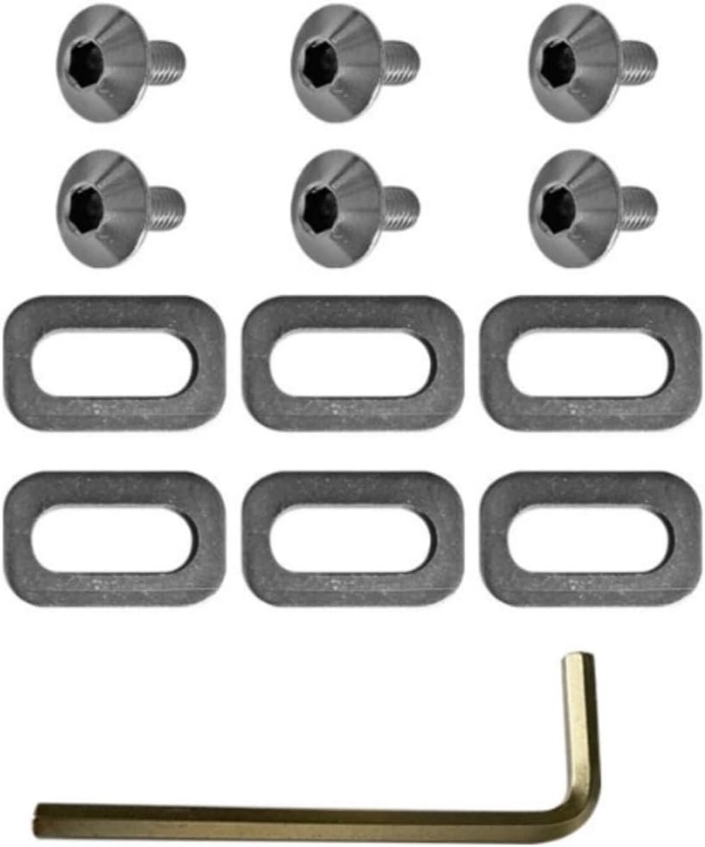 SnelShoppen - Pedal Cleats Schroeven en Ringen met Spacers voor Fietspedalen - Duurzaam en Corrosiebestendig - Set van 4