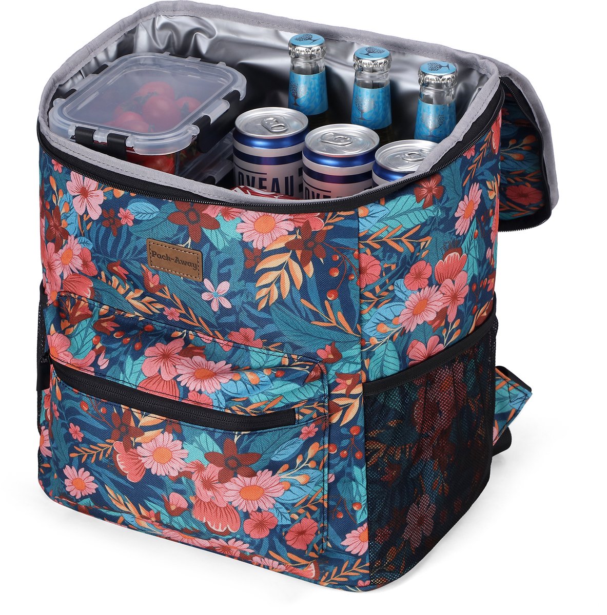 Packaway Koeltas Rugzak 25L - Incl. 2 gratis koelelementen - Incl. gratis flessenopener - Waterafstotend - Anti diefstal vak - 4 Laags geïsoleerd - Wild Garden — cadeau in Sport & Outdoor - foto 7