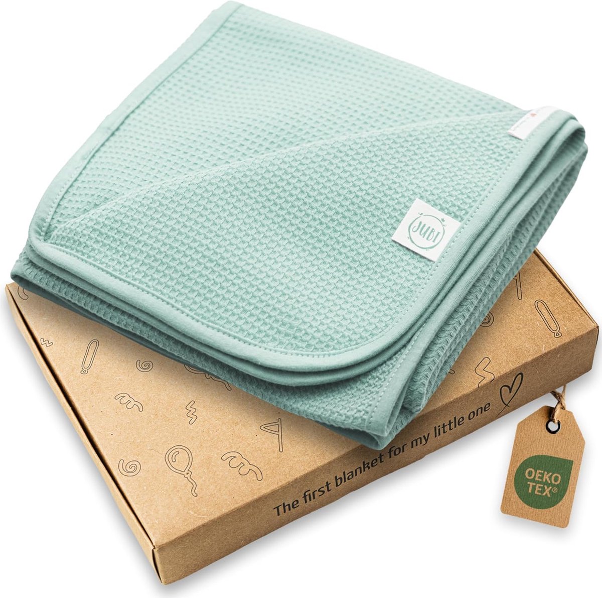 SnelShoppen - Babydeken Zomer 70x100 cm - 100% Katoen - Licht en Ademend - Zachte Babydeken voor Kinderwagen en Bed - Oeko-Tex Gecertificeerd - Kraamc