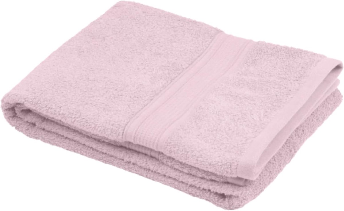 SnelShoppen - Luxe Badhanddoek 70x140 cm - 100% Biologisch Katoen - Poederkleur - Super Zacht en Absorberend - Wasbaar tot 30°C - Perfect voor Thuis o