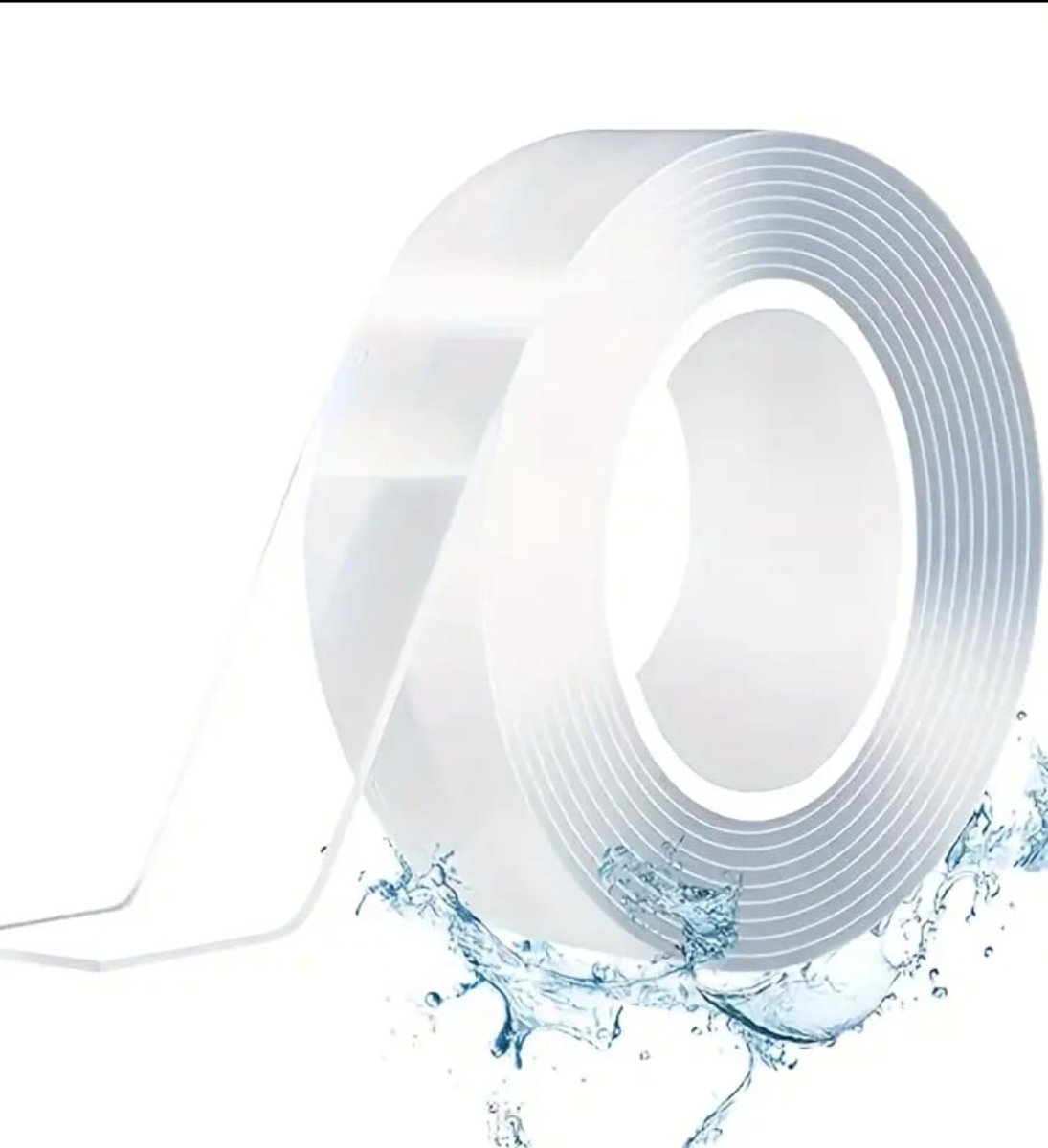 SnelShoppen - 3M Nano Tape - Extra Sterk, Robuuste Dubbelzijdige Tape, Herbruikbaar, Transparant, Wasbaar en Duurzaam, 2 mm/2 cm/3 m voor Huis, Tuin e