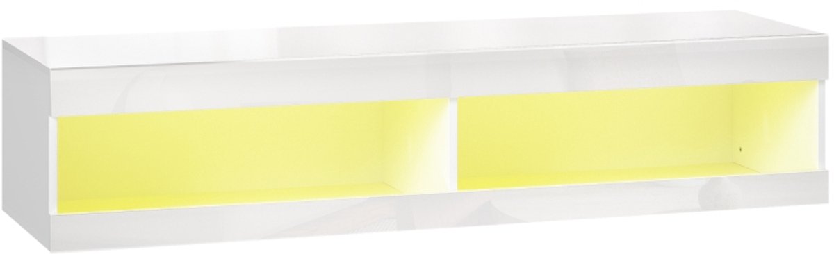 Clruro Tv-meubel - 140 × 40 × 30 cm - Wandmodel - met RGB-LED