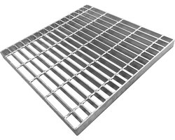 SnelShoppen - Grate 500 x 500 mm Galvanized Steel Drain Grate - Duurzame Afvoerput Rooster - Hoge Kwaliteit Drainage Rooster voor Afvoergoten - Vierka