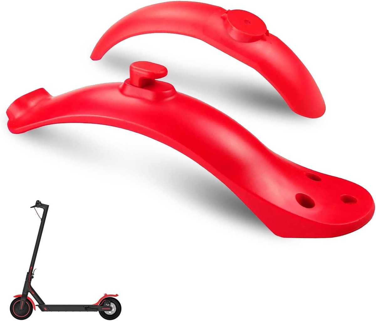SnelShoppen - Electric Scooter Achterspatbord Vervangingsset - Compatibel met M365/M365 Pro - Hoogwaardig ABS & PC - Waterdicht - Compact & Lichtgewic