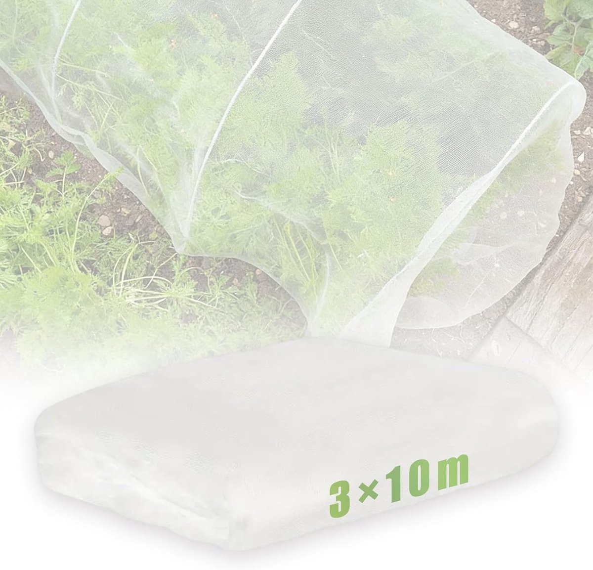 SnelShoppen - Bird Protection Net 3 x 10 m Tuin Net Dierenbescherming Fijn Gaas 0.8 x 1 mm PE Materiaal Voor Groenten, Fruitbomen en Planten
