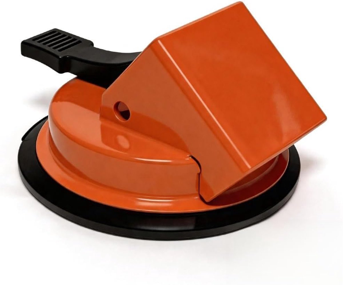 SnelShoppen - Zuignap voor Gladde Oppervlakken - Tegels, Laminaat, Glas, Marmer - Sterke Grip, Installatiegereedschap, Tegellifter, Zuiglift - Oranje
