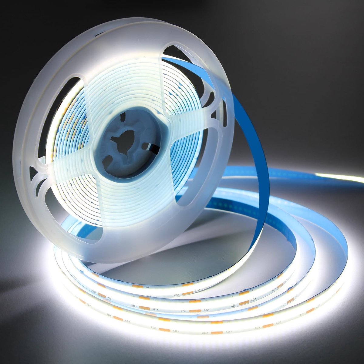 SnelShoppen - 5M COB LED Strip Licht Koel Wit, 320 LEDs/M, Flexibele Verlichting voor Slaapkamer, Keuken, PC TV Achtergrondverlichting, Huisdecoratie,
