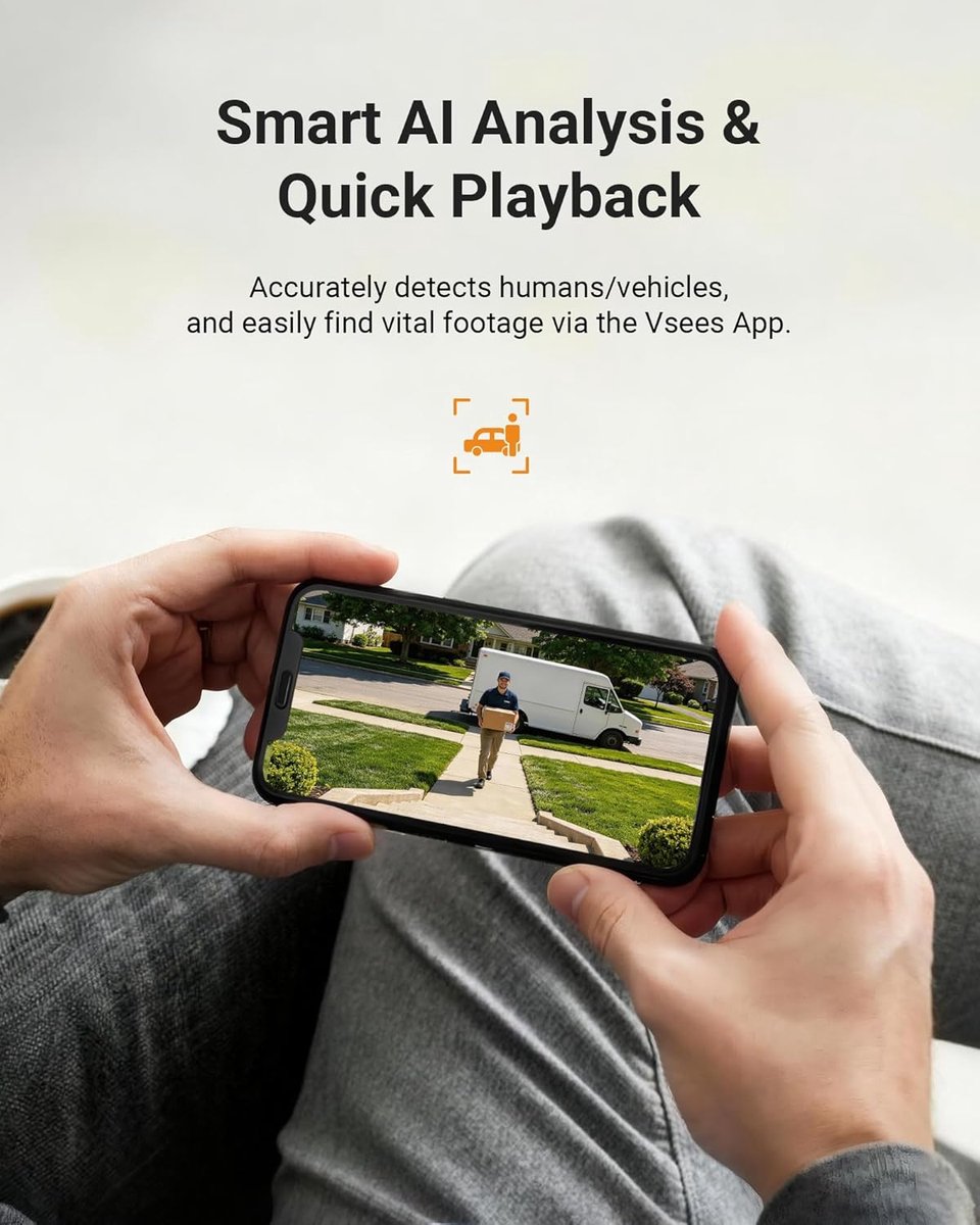 SnelShoppen - Videobewakingsset Buiten - FHD 1080P DVR 8CH met 500GB - AI Detectie Personen en Voertuigen - Gratis App - 24/7 Thuisbewaking - Koepelca