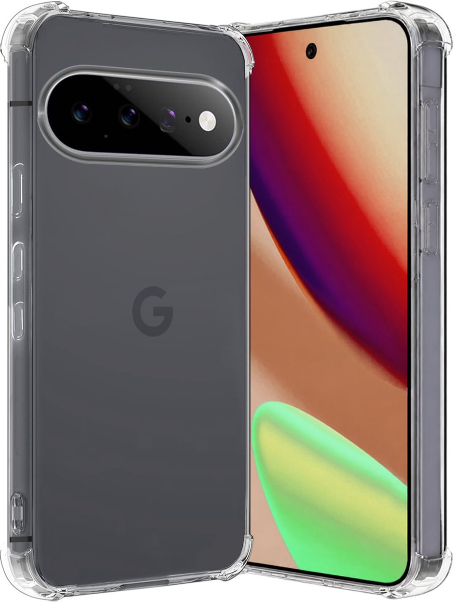 Hoes - Geschikt voor Google Pixel 11 - Sterk & Shockproof - Siliconen Case - Back Cover - Telefoon Hoesje Shock Proof - Transparant