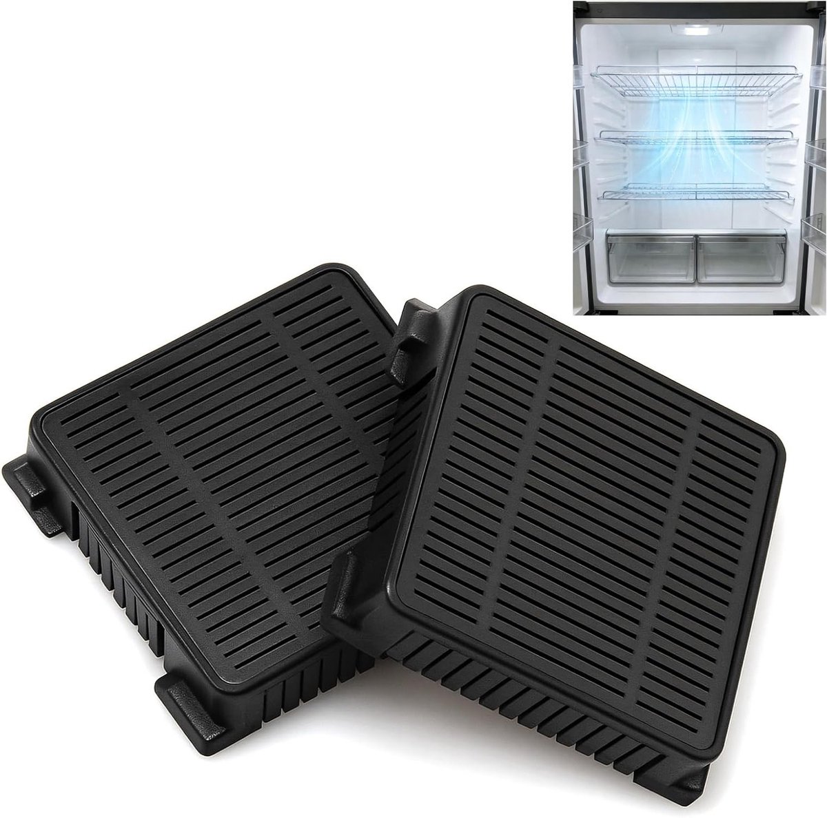 2 Vers luchtfilters voor koelkasten, Actieve koolstoffilters voor optimale luchtkwaliteit en geurbeheersing
