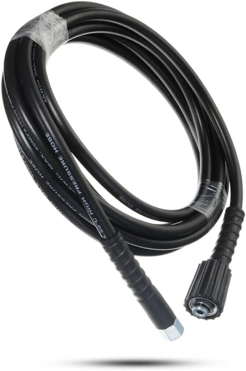 SnelShoppen - 5M Hoge Druk Hogedrukslang voor Auto Reinigen, Tuin Schoonmaken, M14 x M22 (15mm) Schroefdraad, Flexibele Slang met Kinkbescherming, Wat