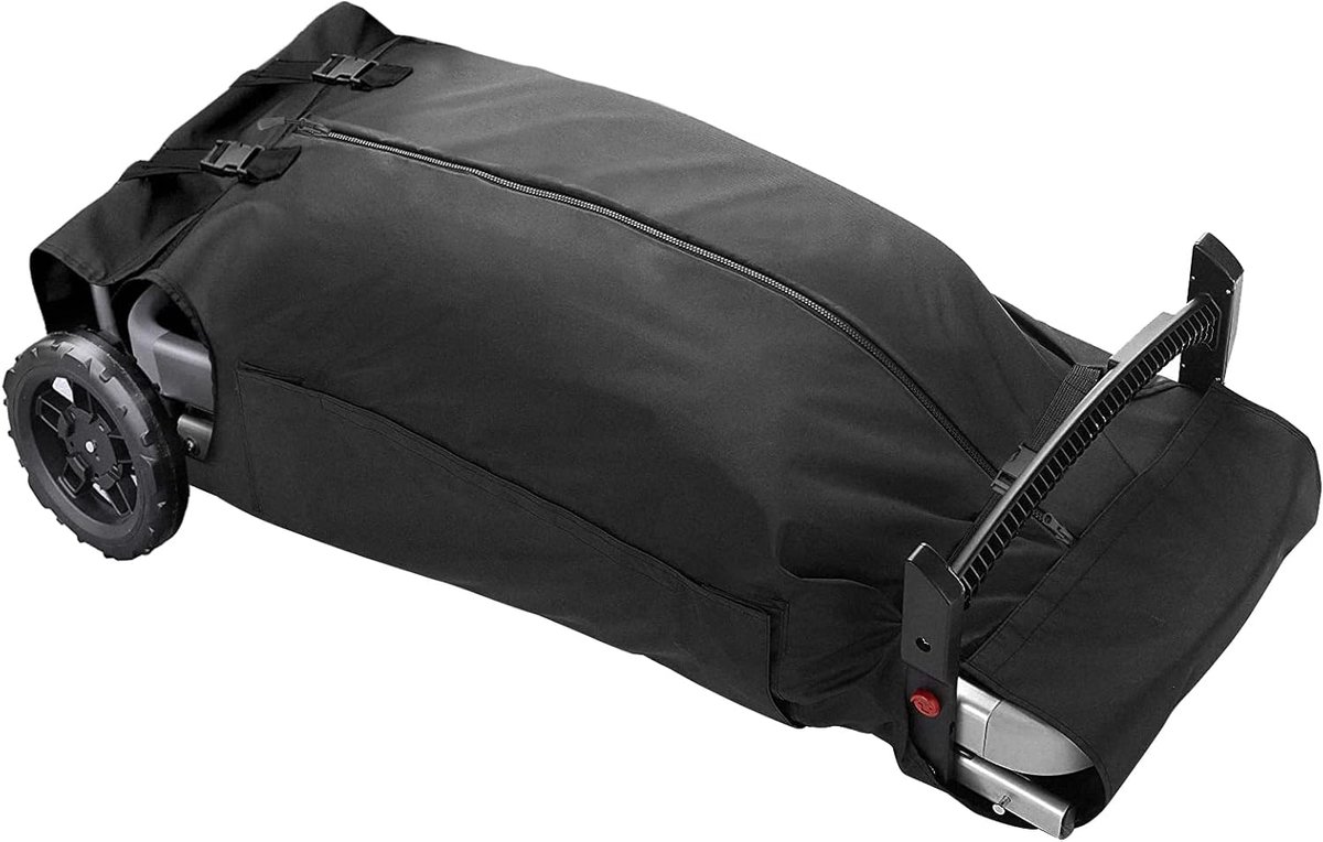 SnelShoppen - Gas Barbecue Covers voor Weber Traveler LP Zwart 9010053 - Beschermhoes voor Grills - Stofdicht en Waterdicht - Grill Accessoires 115 x