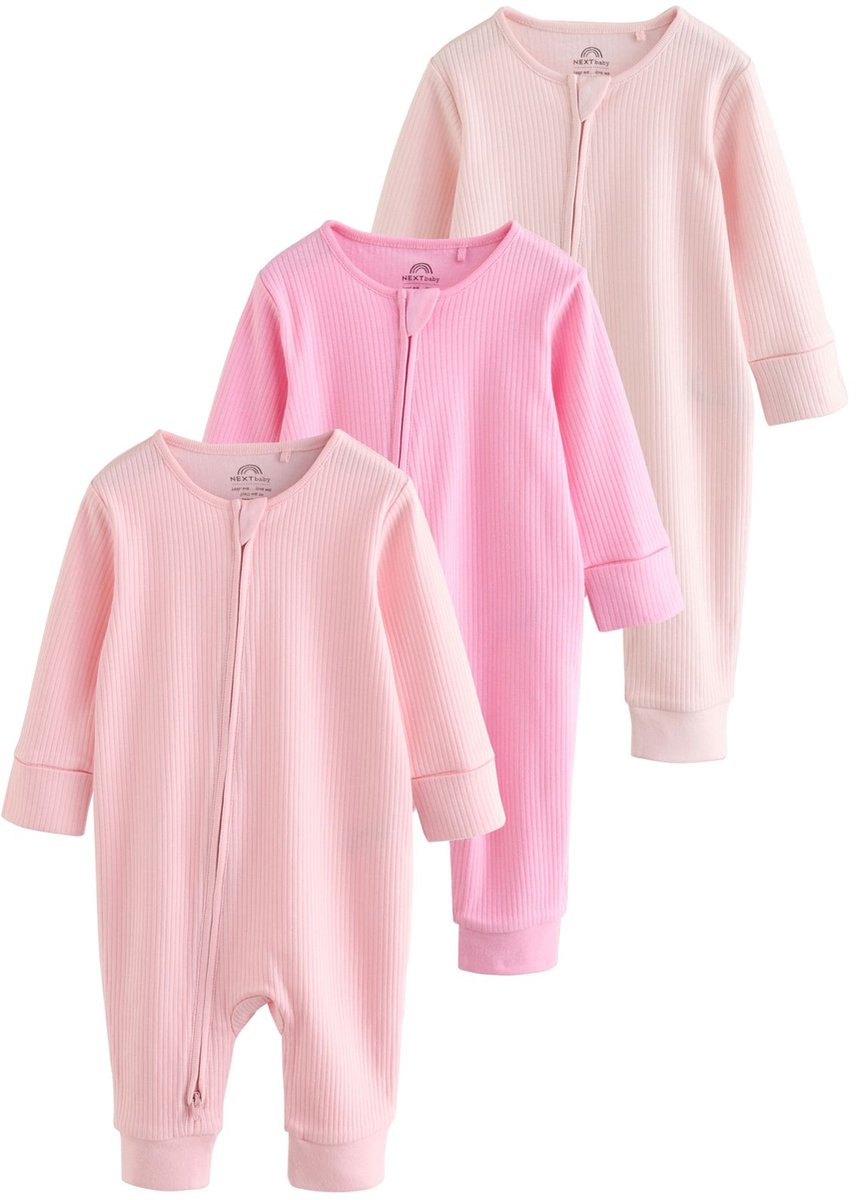 Next - Meisjes - Set van 3 babypyjama's - Roze