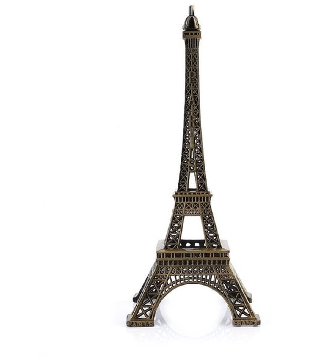Eiffeltoren Replica 25CM - Metalen Beeldje - Parijs Decoratie - Uniek Ontwerp - Zinklegering - Fijn Vakmanschap - Decoratiebeeldje