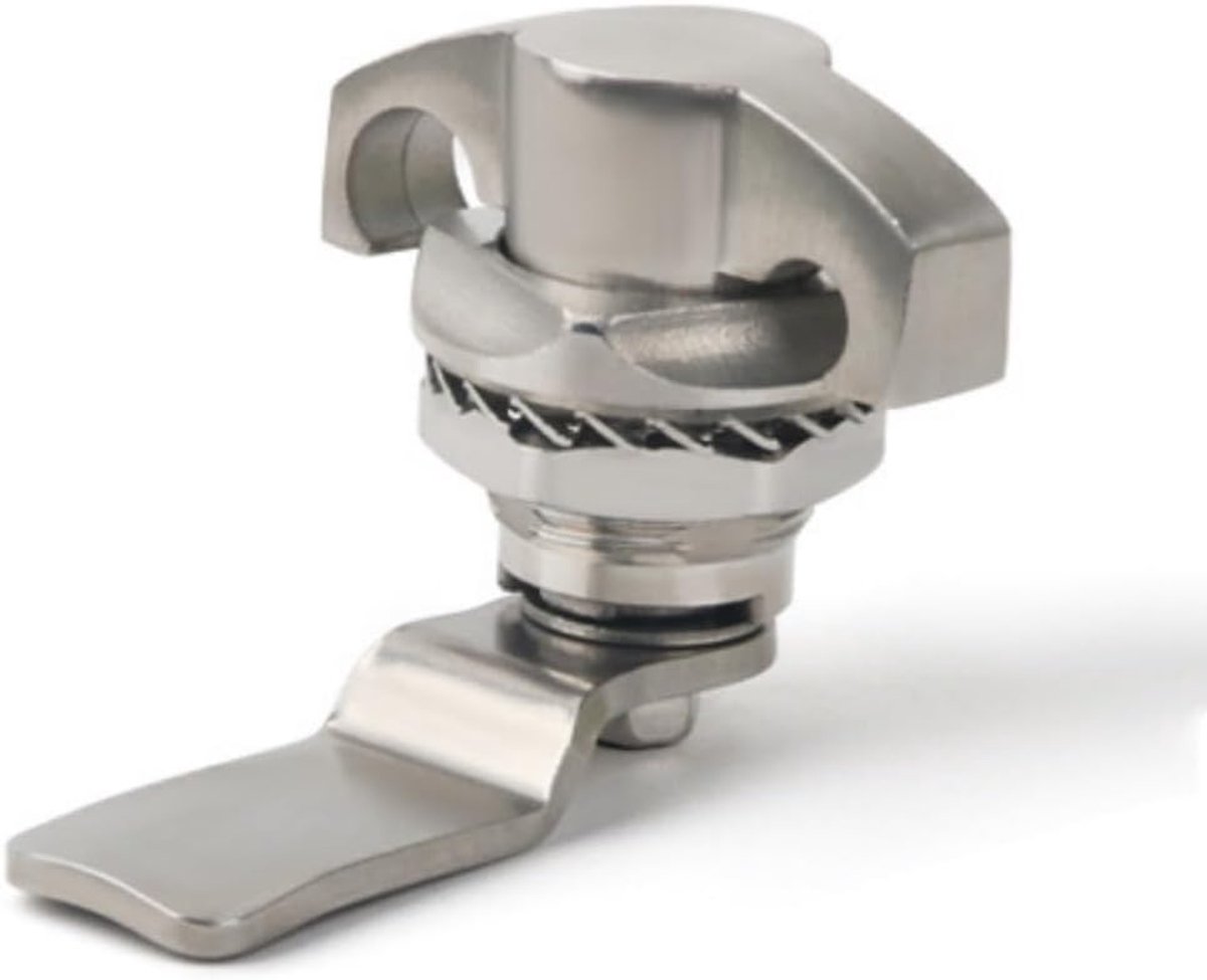 SnelShoppen - Cam Lock met Handvat - Cilinderslot RVS voor Kastdeuren - Tijdslot voor Chassis en Meubel - 1 Stuk - 20mm