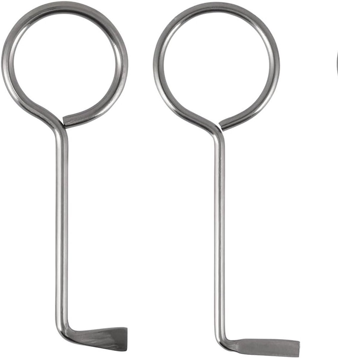 Professionele L-vormige deuropeningsgereedschapsset van 120 mm voor kamerdeuren, noodopening en sleutelservice met robuuste roestvrijstalen sleutels en spanners
