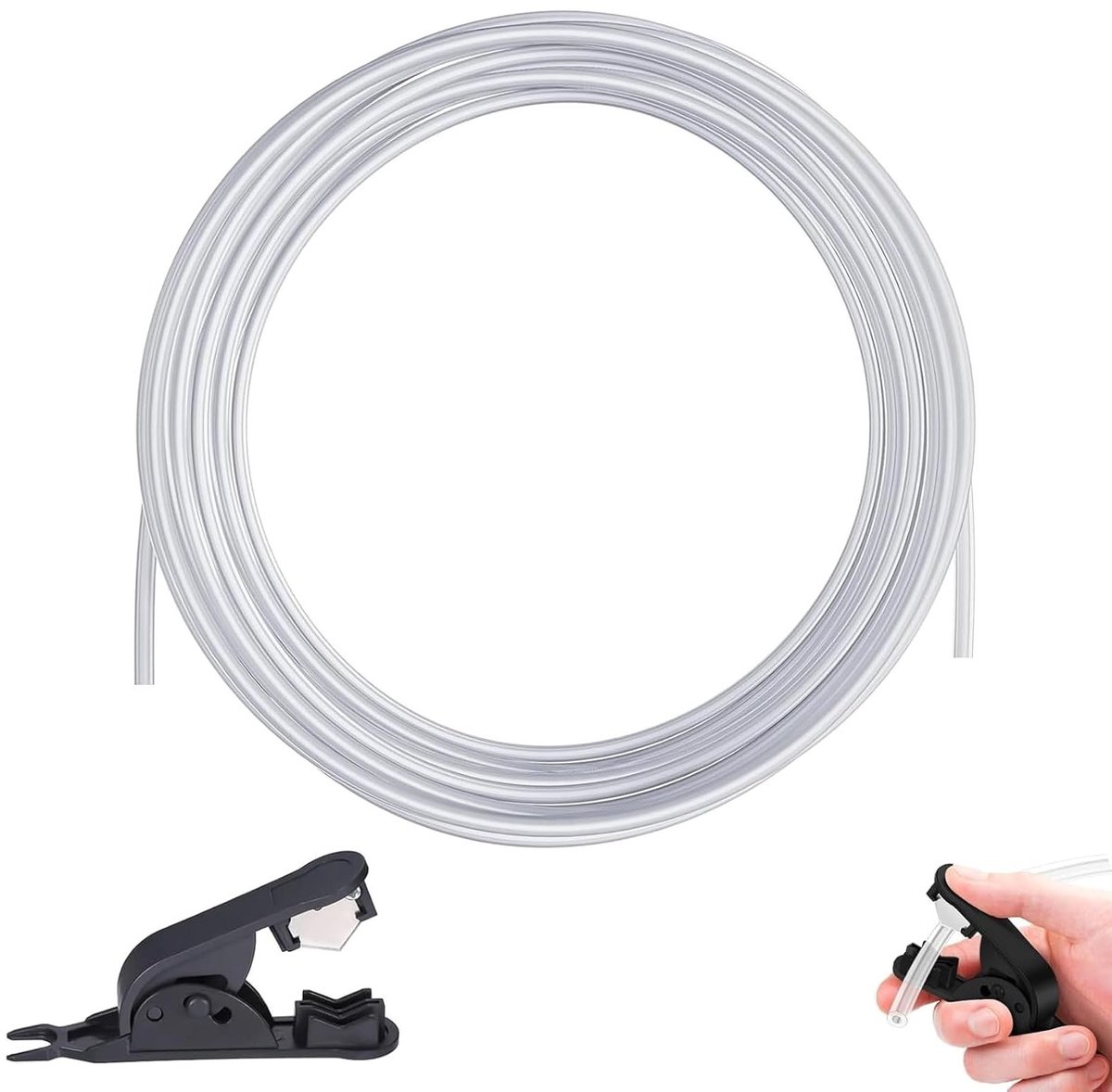 10 meter PTFE slang 4mm x 2.5mm, Teflon buis met snijder voor 1.75mm 3D printer filament, flexibele 3D printer slang, geschikt voor diverse 3D printers