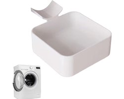 Lekbak Wasmachine - Wateropvangbak - Opvangbak - Universele Wasmachine Lekbak - Afvoerbak Voor Wasmachines - 16 × 12 × 4.5 Cm - Eenvoudig Te Installeren - Afvoerbak - Geschikt Voor Appartementen, Garages En Huurwoningen - Wit