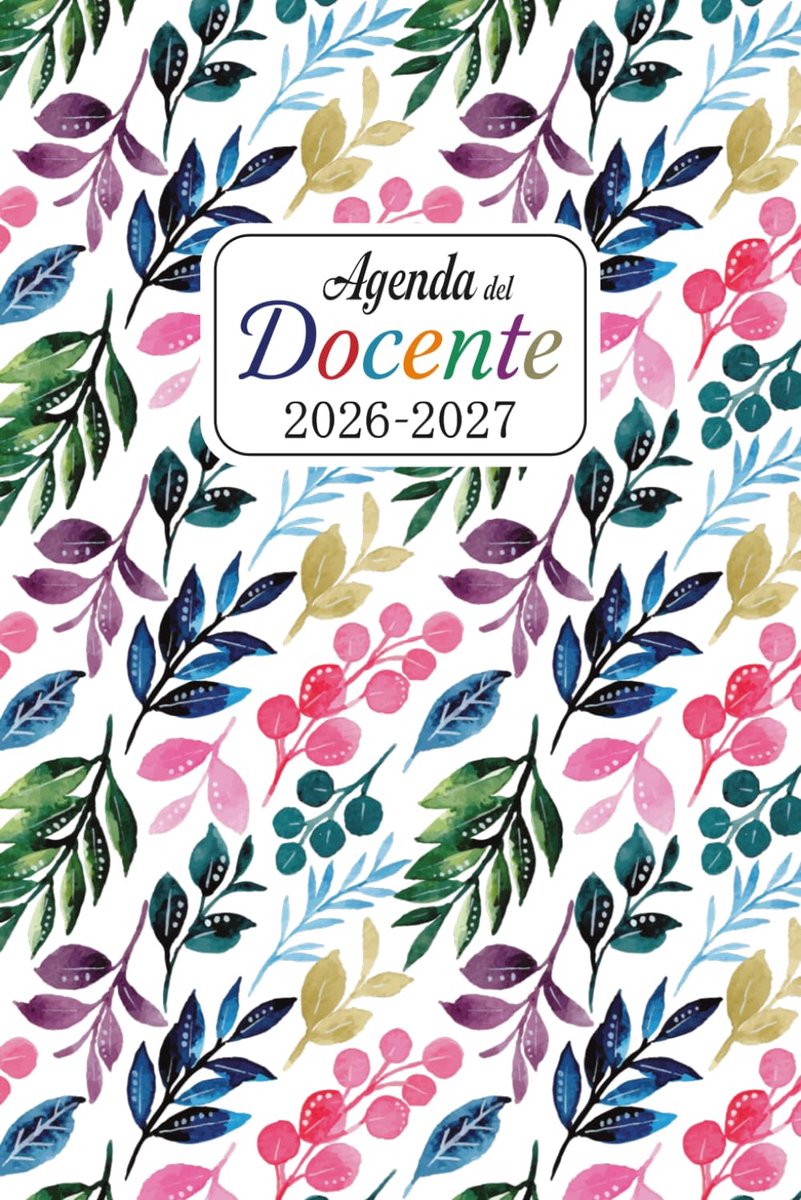 SnelShoppen - Agenda Del Docente 2026/2027 A5 | Onderwijsagenda, Lesregistratie, Maand- en Weekoverzicht, Docentenschrift in Kleur voor Schooljaar van